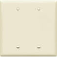 thumbnail image 1 of ENERLITES Double Blank Device Wall Plate, Gloss Finish, Mid-Size 2-Gang 4.88" x 4.92", Unbreakable Polycarbonate Thermoplastic, UL Listed, 8802M-LA, Light Almond, 1 of 5