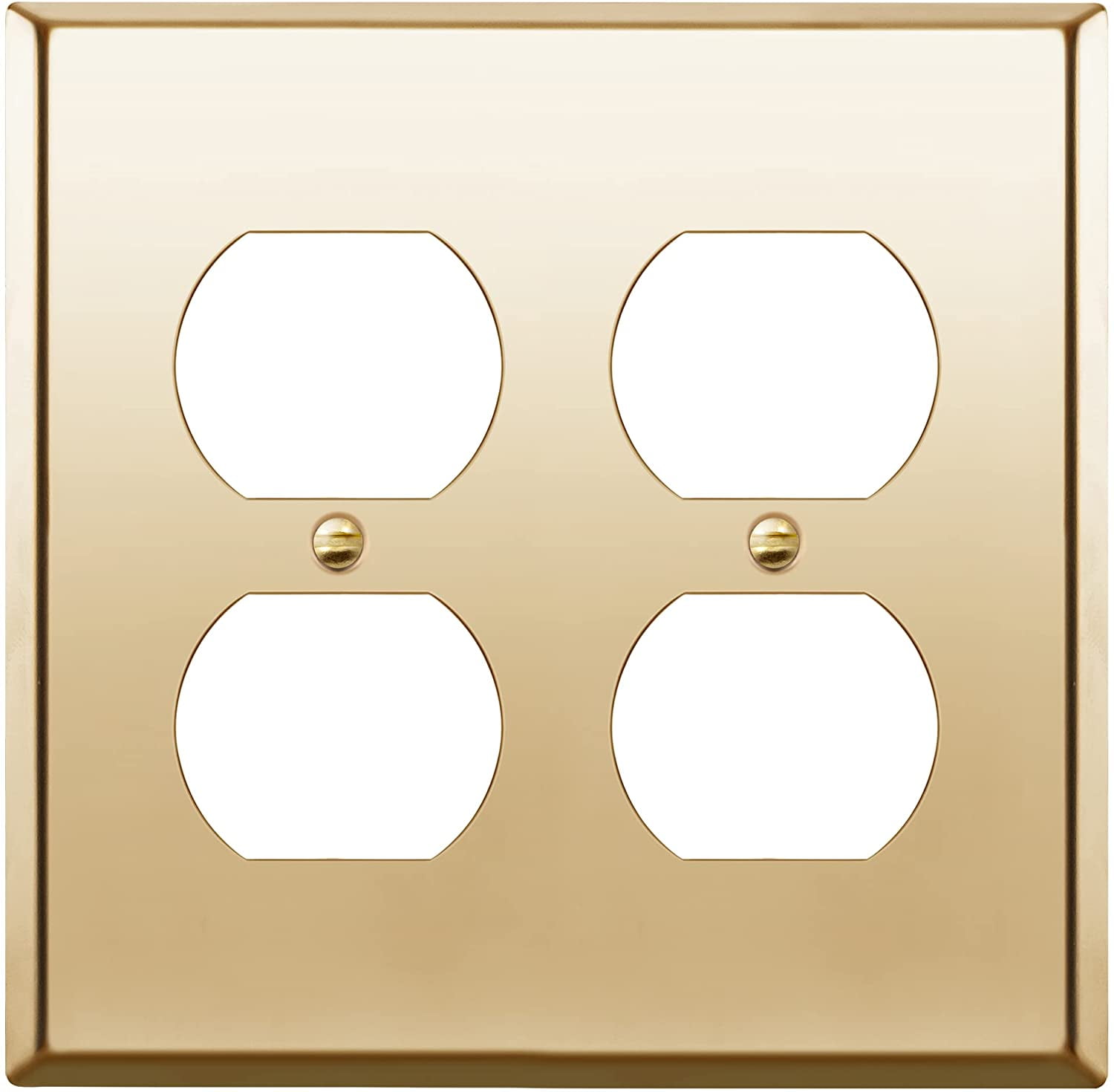 ENERLITES Double Duplex Receptacle Metal Wall Plate, Socket Outlet Switch Cover, Corrosion