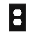 thumbnail image 1 of ENERLITES Duplex Receptacle Outlet Wall Plate, Size 1-Gang, Unbreakable Polycarbonate Thermoplastic, 8821-BK, Black, 1 of 6