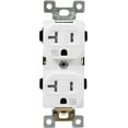 thumbnail image 1 of ENERLITES Duplex Receptacle, Tamper-Weather-Resistant, Commercial Grade Outlets, 20A 125V, Self-Grounding, 2-Pole, 3-Wire, 5-20R, UL Listed, 62040-TWR-W, White, 1 of 4