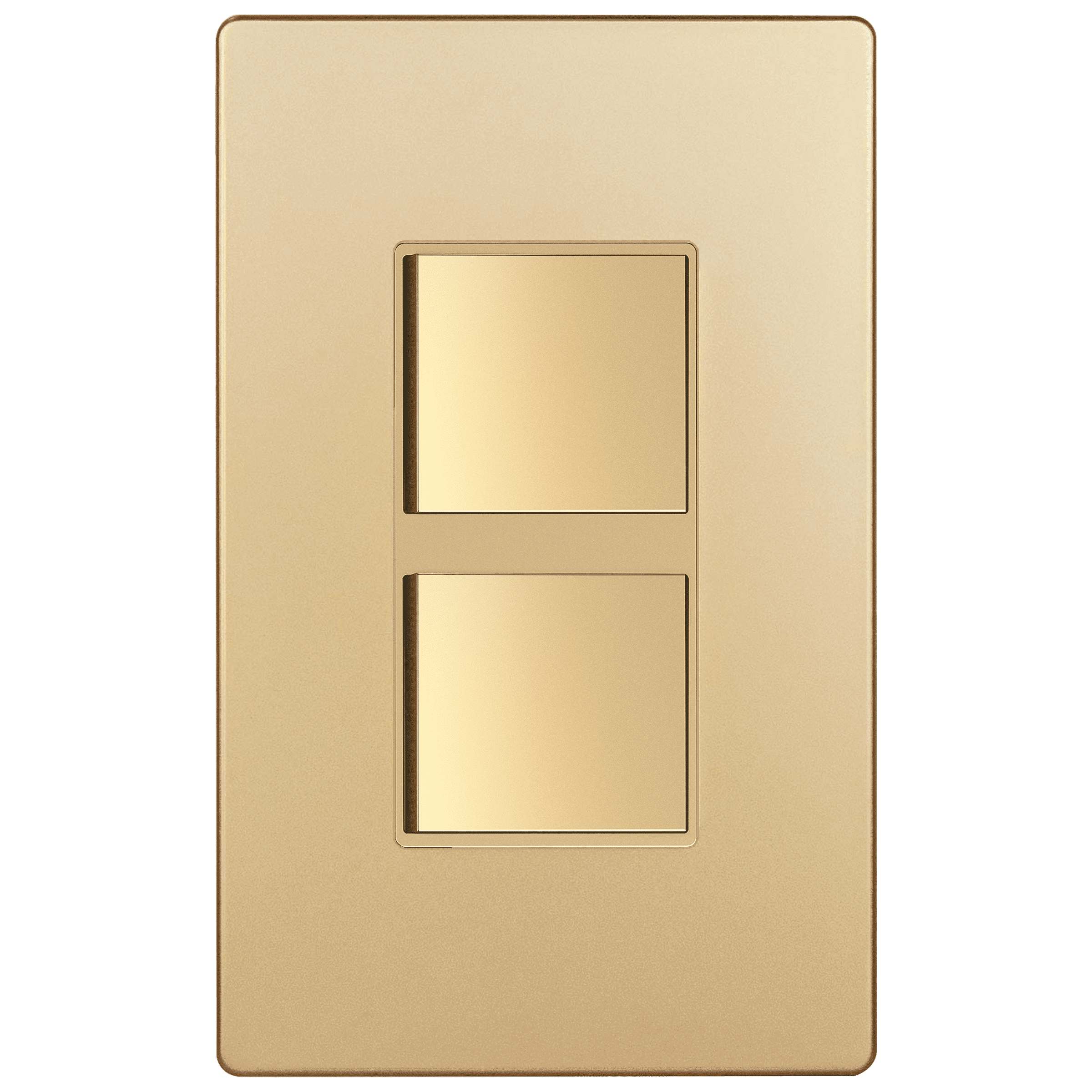ENERLITES Double Paddle Rocker Switch - Rose Gold, 15A 120-277VAC, Single Pole With Ground Terminal