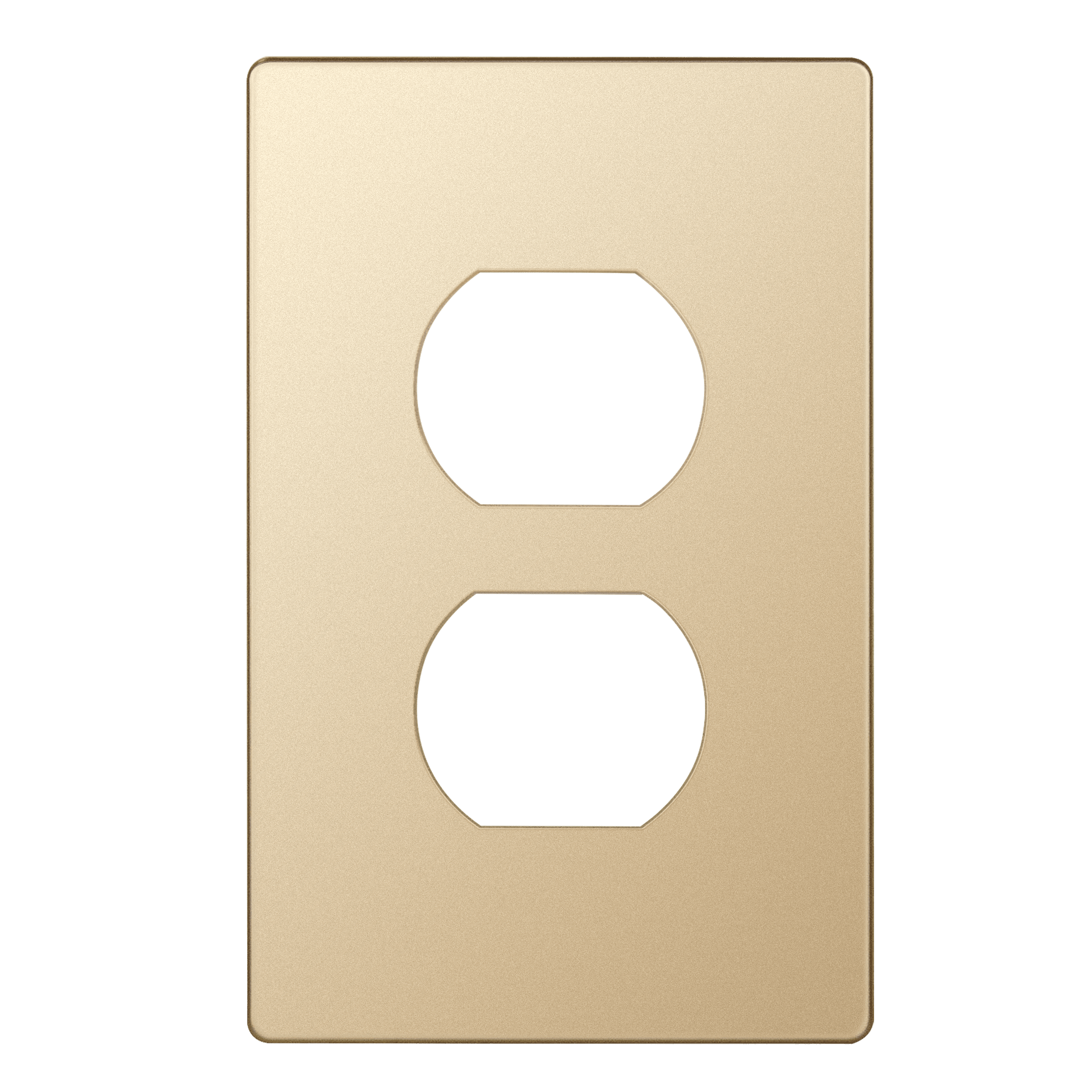 ENERLITES Elite Series Duplex Outlet Cover, Screwless Wall Plate, 1Gang, Unbreakable