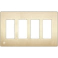 thumbnail image 1 of ENERLITES Elite Series Screwless Decorator Wall Plate Child Safe Outlet Cover, Gloss Finish, Size 4-Gang 4.68" H x 8.30" L, Unbreakable Polycarbonate Thermoplastic, SI8834-GD, Gold, 1 of 3
