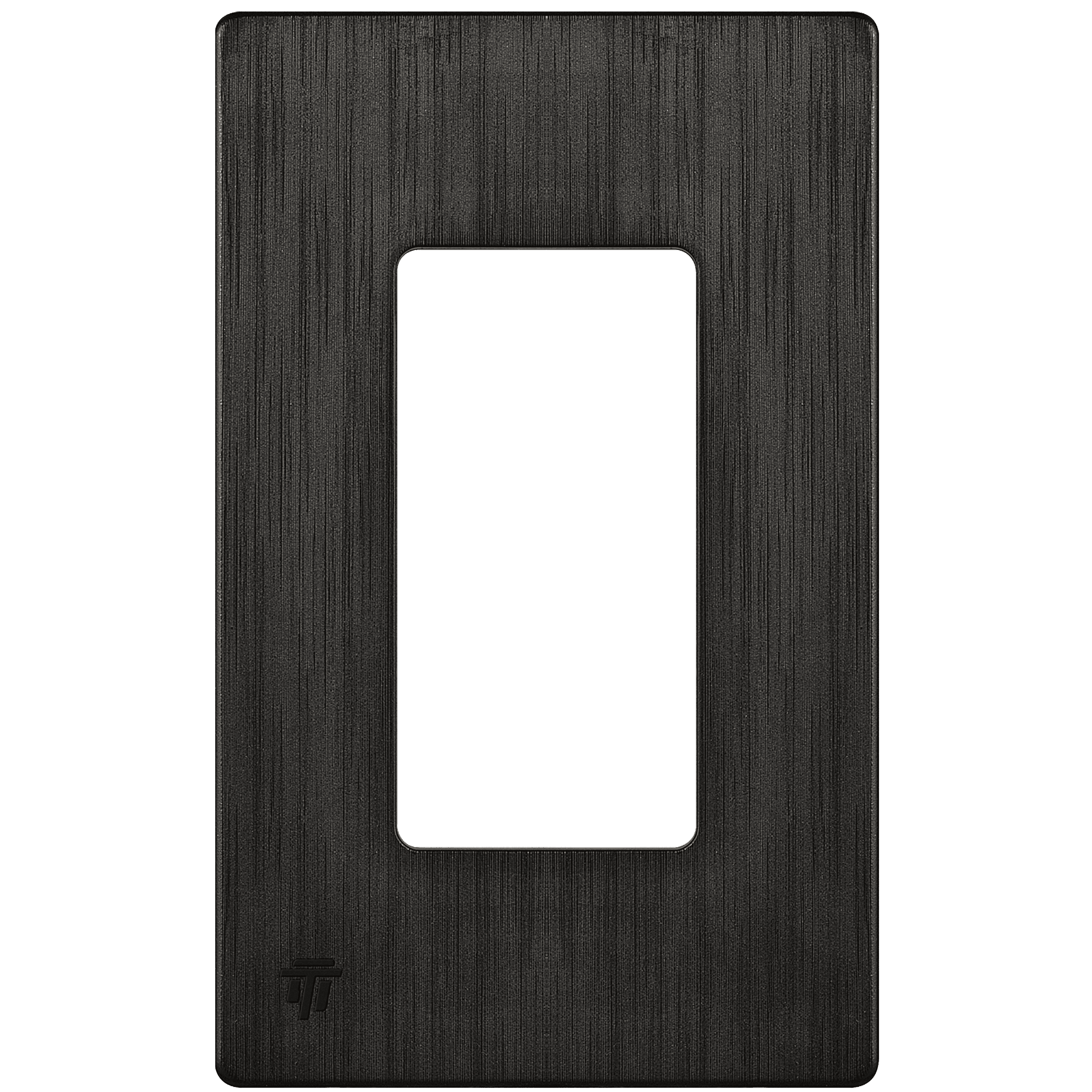 Brushed Dark Bronze Screwless Decorator Wall Plate