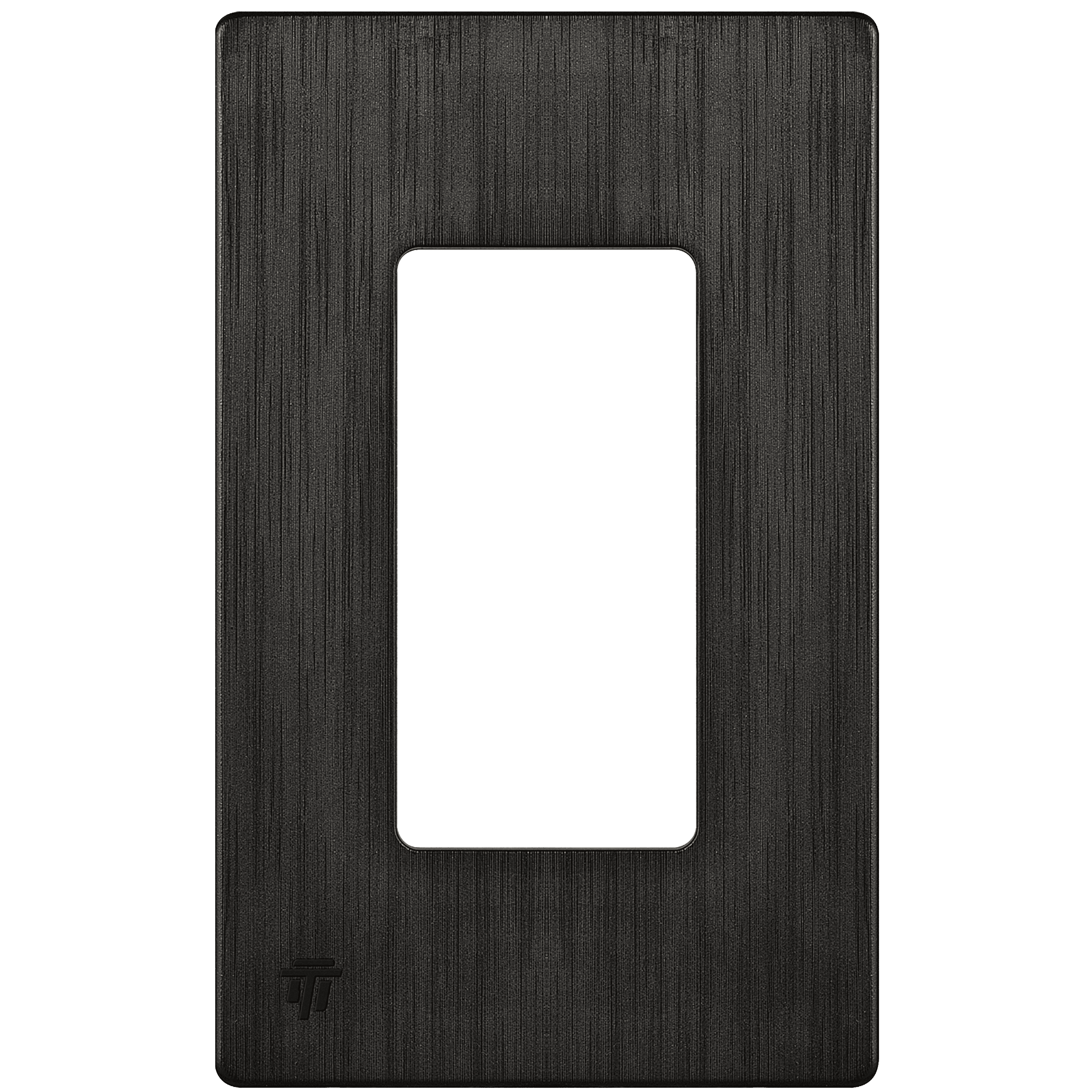 Brushed Dark Bronze Screwless Decorator Wall Plate