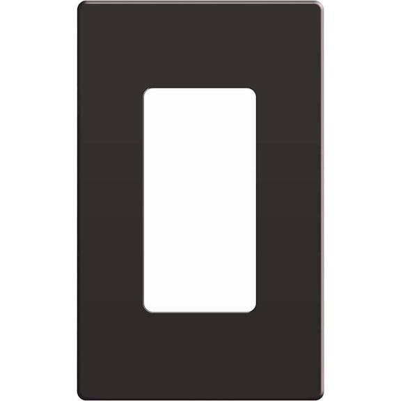 ENERLITES Elite Series Screwless Decorator Wall Plate Child Safe Outlet Cover, Size 1-Gang, Unbreakable Polycarbonate Thermoplastic, SI8831-DB, Dark Bronze