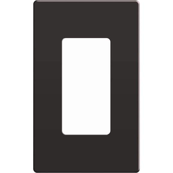 ENERLITES Elite Series Screwless Decorator Wall Plate Child Safe Outlet Cover, Size 1-Gang, Unbreakable Polycarbonate Thermoplastic, SI8831-DB, Dark Bronze