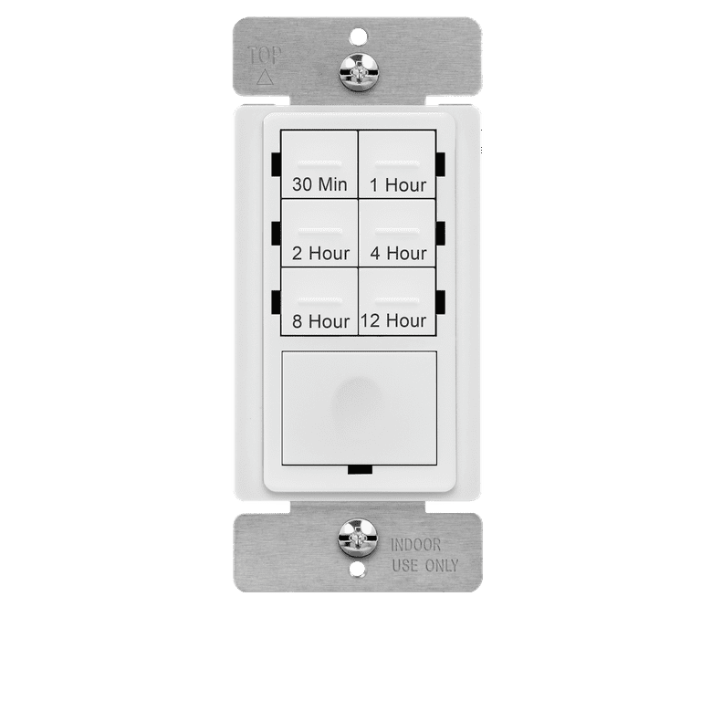 4-Hr 7-Button Countdown Timer Switch, No Neutral - ENERLITES