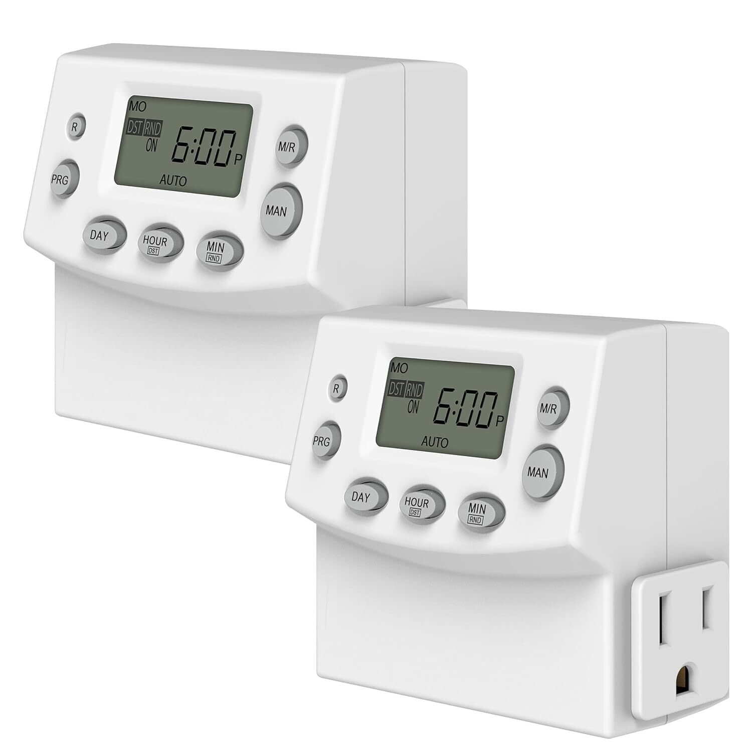 ENERLITES Heavy Duty Programmable Plug-in Digital Timer for Electrical ...