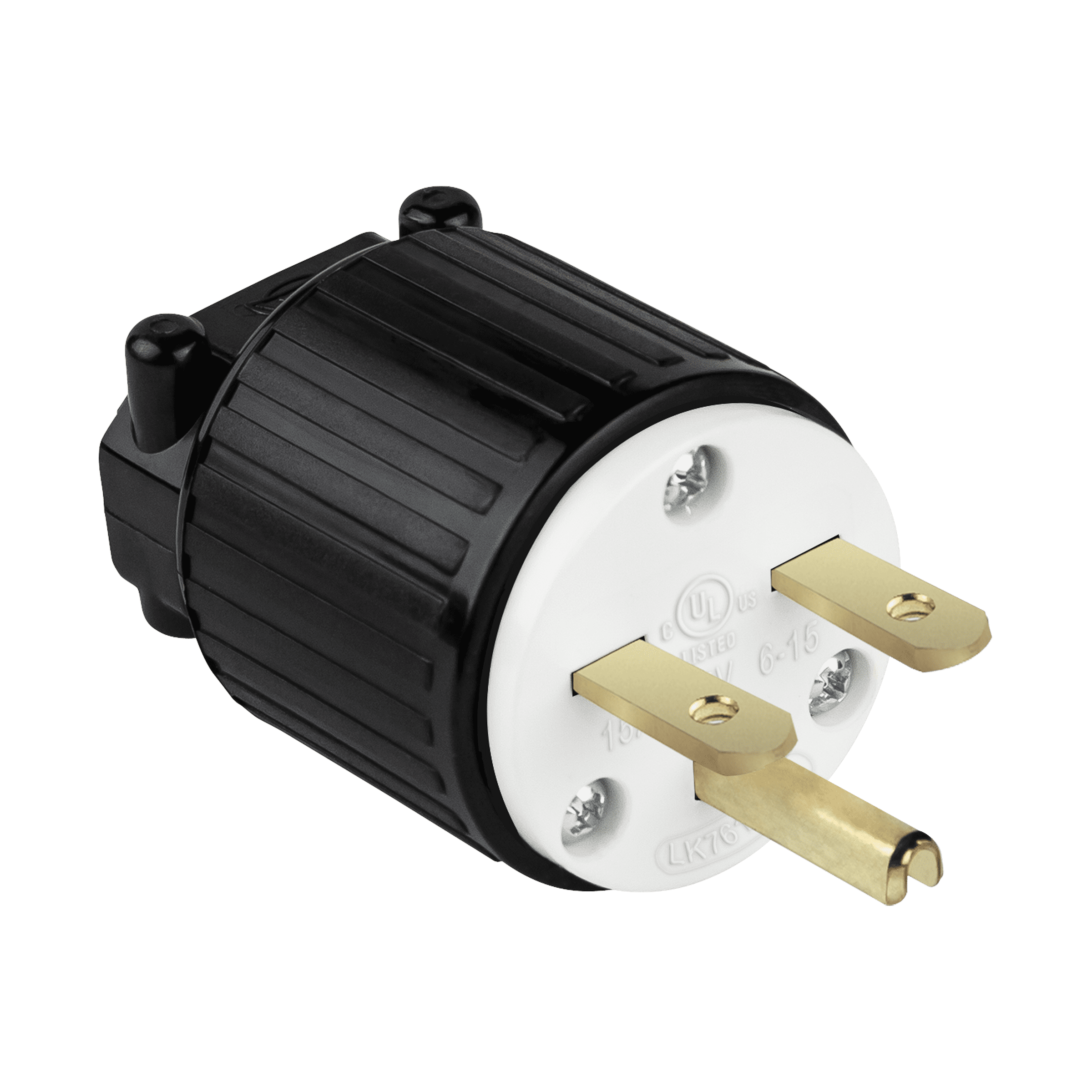 ENERLITES NEMA 6-15P Straight Blade Replacement Plug Connector, Male