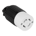 thumbnail image 1 of ENERLITES NEMA L15-30R Locking Cord Connector, 30A, 250V, 3-Phase, 3P, 4W, Industrial Grade, Grounding, 66802-BK, Black, 1 of 5