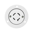 thumbnail image 1 of ENERLITES NEMA L6-30 Flanged Outlet, Locking Plug Charger Receptacle, 30 Amp, 250 Volt, 2 Pole, 3 Wire Grounding, Industrial Grade, 66464-W, White, 1 of 2