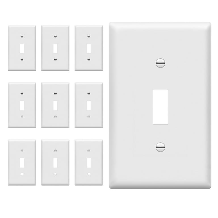 ENERLITES Oversized 1-Gang Toggle Light Switch Wall Plate