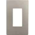 thumbnail image 1 of ENERLITES Reve Collection Luxury Decorator Switch Cover, Screwless Wall Plate, Matte Finish, Mid-Size 1-Gang, Unbreakable Polycarbonate Thermoplastic, UL Listed, RSI8831M-NK, Nickel, 1 of 5