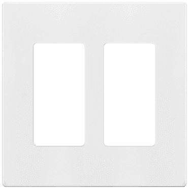ENERLITES SI8832-W-STICKER Screwless Decorator Wall Plates Child Safe Outlet Covers, Size 2-Gang 4.68" H x 4.73” L, Unbreakable Polycarbonate Thermoplastic, SI8832-W, Glossy, White