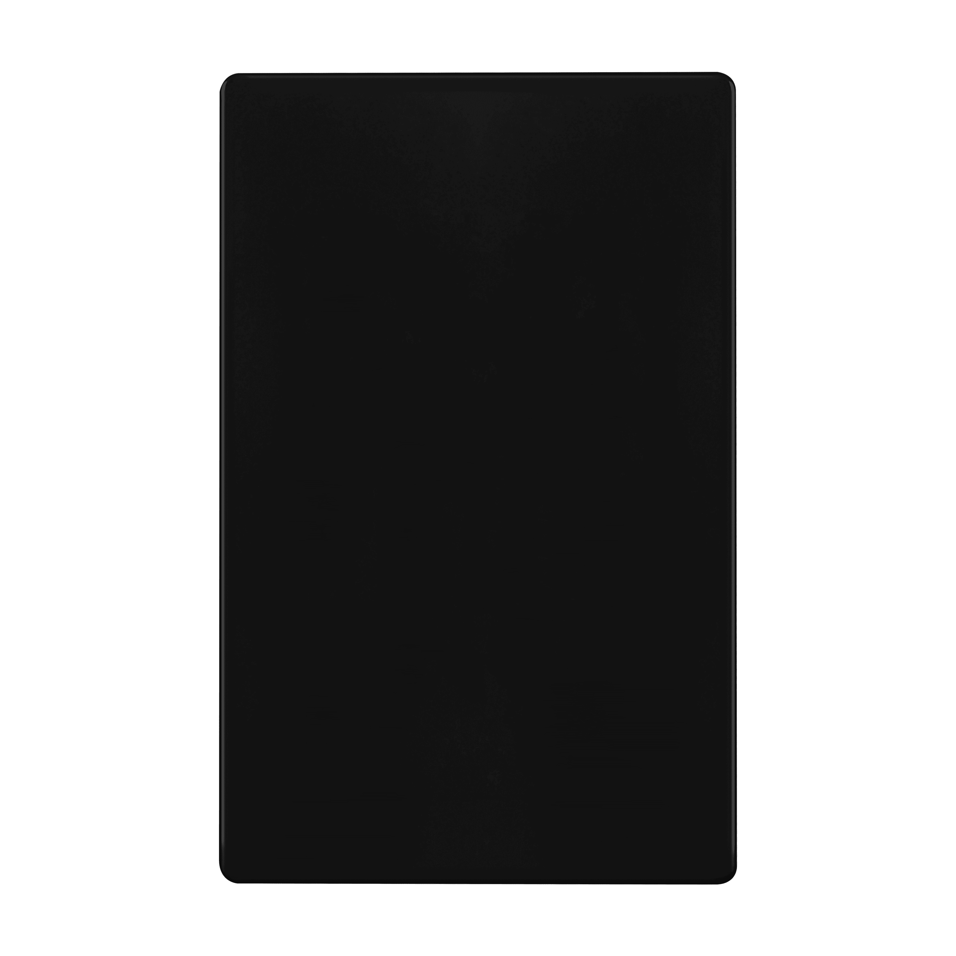 Black Polycarbonate Thermoplastic Screwless Blank Wall Plate