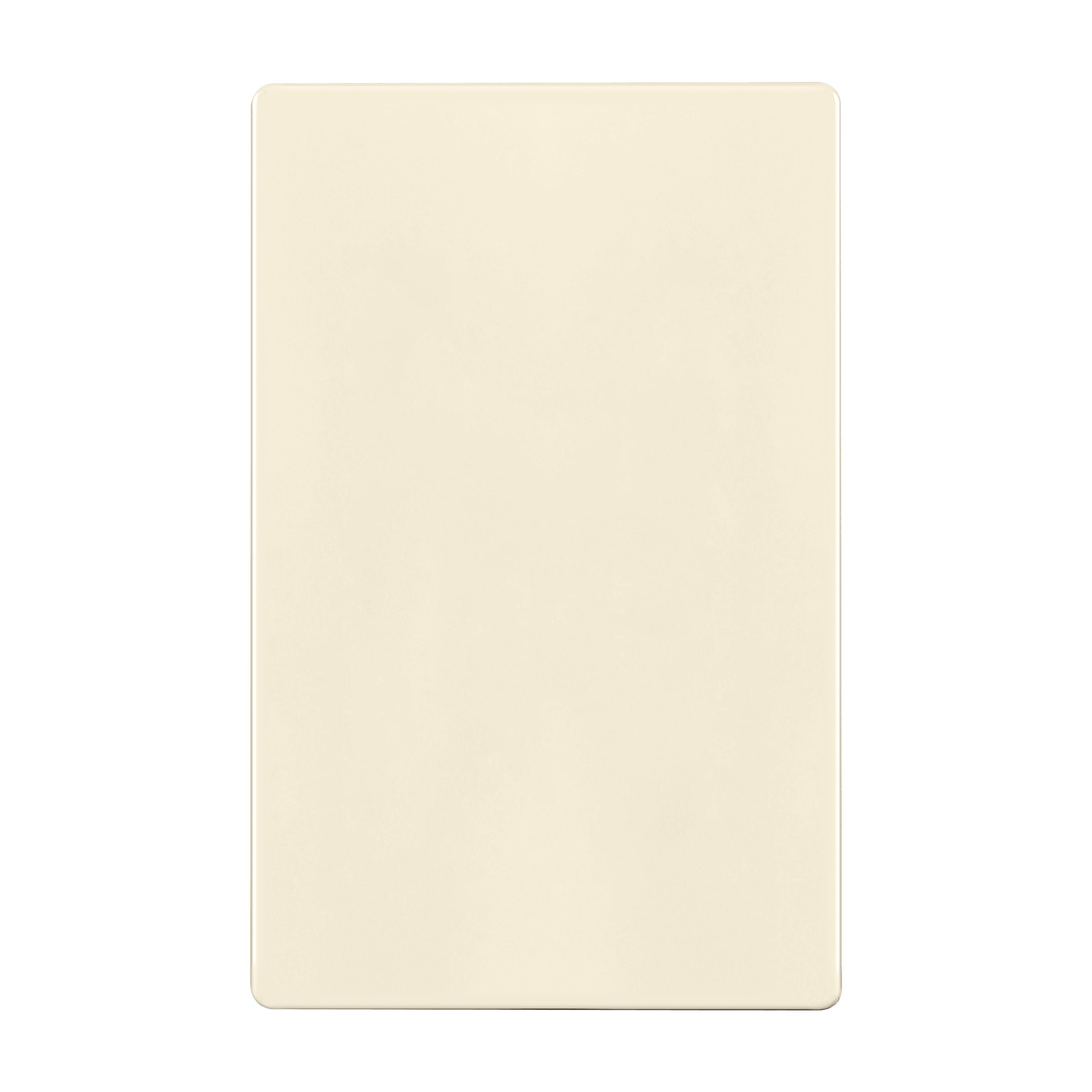 Light Almond Screwless Polycarbonate 1-Gang Wall Plate