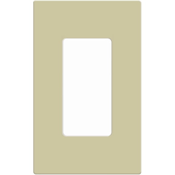 ENERLITES Screwless Decorator Wall Plate Child Safe Outlet Cover, Size 1-Gang 4.68" H x 2.93" L, Unbreakable Polycarbonate Thermoplastic, SI8831-I, Glossy, Ivory
