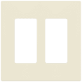 thumbnail image 1 of ENERLITES Screwless Decorator Wall Plate, Child Safe Outlet Cover, Standard Size 2-Gang, Polycarbonate Thermoplastic, Glossy, Light Almond, 1 of 5