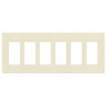 thumbnail image 1 of ENERLITES Screwless Decorator Wall Plate, Child Safe Outlet Covers, 6-Gang, Unbreakable Polycarbonate Thermoplastic, SI8836-LA, Glossy, Light Almond, 1 of 4