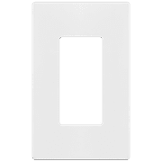 ENERLITES Screwless Decorator Wall Plates Child Safe Outlet Covers, Size 1-Gang 4.68" H x 2.93” L, SI8831-W, Glossy, White, 1 Pack