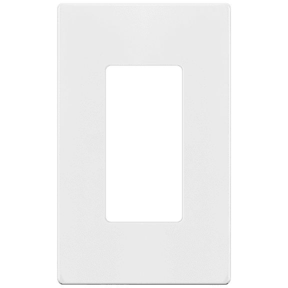 ENERLITES Screwless Decorator Wall Plates Child Safe Outlet Covers, Size 1-Gang 4.68" H x 2.93 L, SI8831-W, Glossy, White, 1 Pack