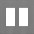 thumbnail image 1 of ENERLITES Screwless Decorator Wall Plates Child Safe Outlet Covers, Size 2-Gang 4.68" H x 4.73" L, Unbreakable Polycarbonate Thermoplastic, SI8832-GY, Glossy, Gray, 1 of 5