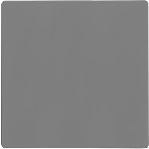 ENERLITES Screwless Double Blank Wall Plate, Child Safe Two Gang Outlet Cover, Standard Size 2-Gang, Polycarbonate Thermoplastic, Glossy, Gray