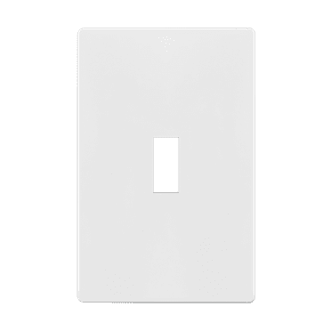 ENERLITES Screwless Toggle Switch Wall Plate, Child Safe Light Switch Cover, Standard Size 1-Gang 4.68" x 2.93", Unbreakable Polycarbonate Thermoplastic, UL Listed, SI8811-W, Glossy, White