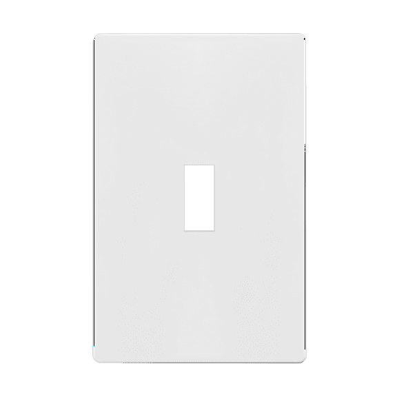 ENERLITES Screwless Toggle Switch Wall Plate, Child Safe Light Switch Cover, Standard Size 1-Gang 4.68" x 2.93", Unbreakable Polycarbonate Thermoplastic, UL Listed, SI8811-W, Glossy, White