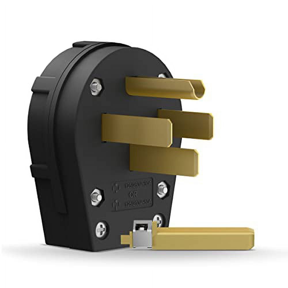 ENERLITES Straight Blade Angle Plug, AC Dryer Replacement Male Angle