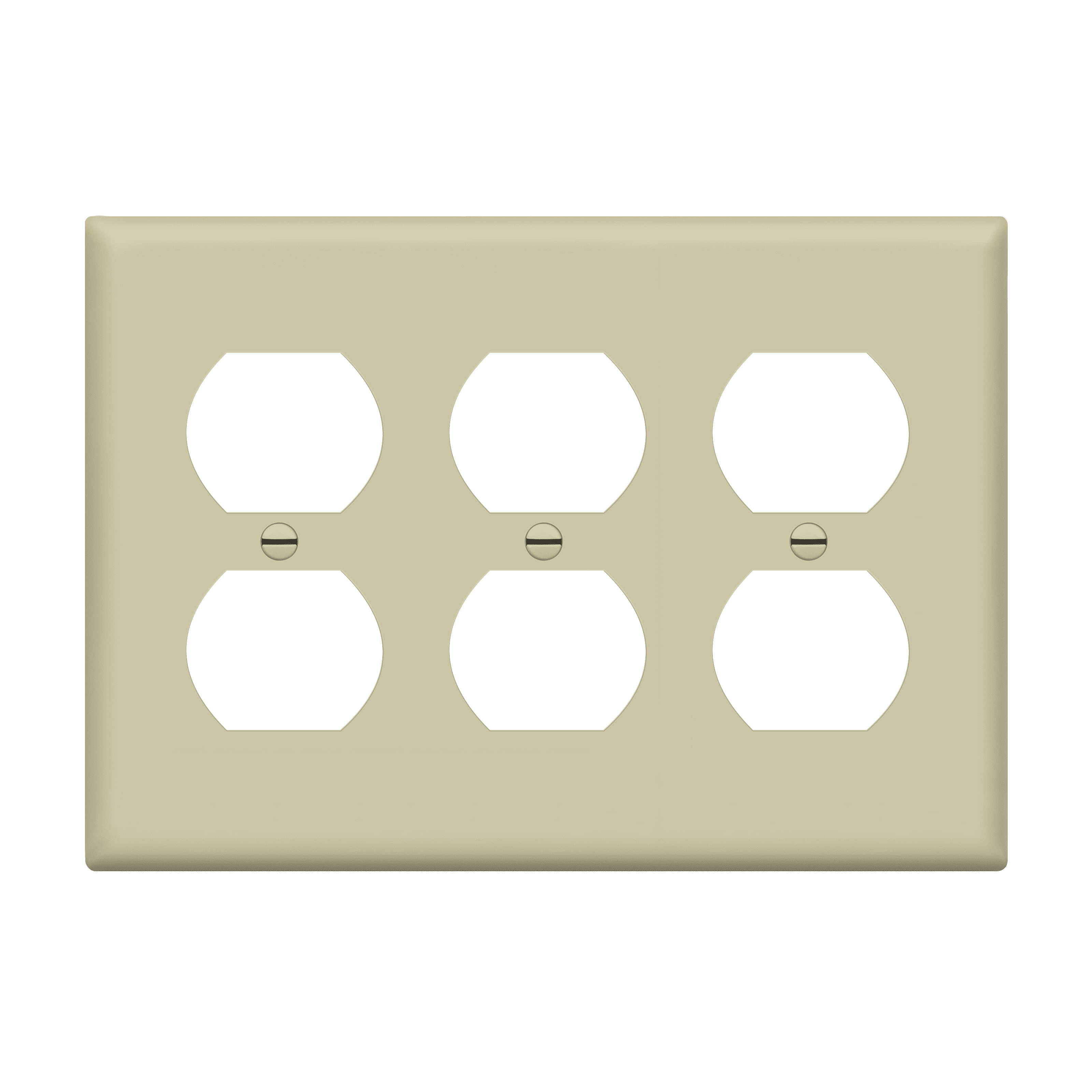 ENERLITES Plaque Murale Triple Duplex, Couvercle De Prise électrique à