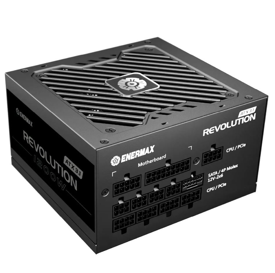 ENERMAX Revolution ERS1200EWT-V2 1200W 80 Plus Gold ATX 3.1 Fully Modular Power Supply