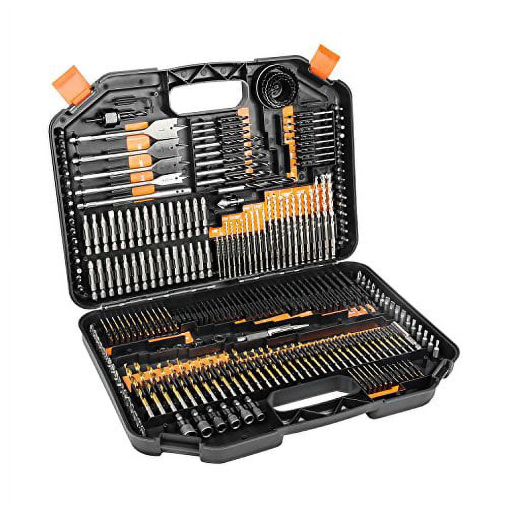 ENERTWIST 246Pieces Drill Bit Set Combo Kit for Wood Metal Cement
