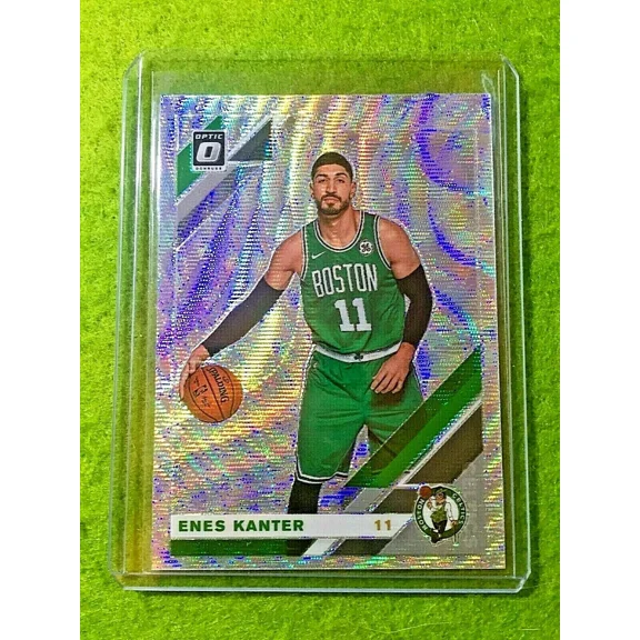 ENES KANTER SILVER PRIZM CARD JERSEY #11 CELTICS SP 2019-20 Panini Donruss Optic