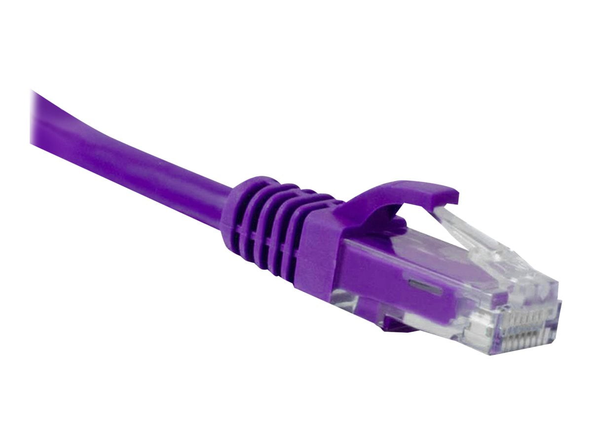 ENET - Patch cable - RJ-45 (M) to RJ-45 (M) - 15 ft - UTP - CAT 6 - molded, riser, snagless - purple