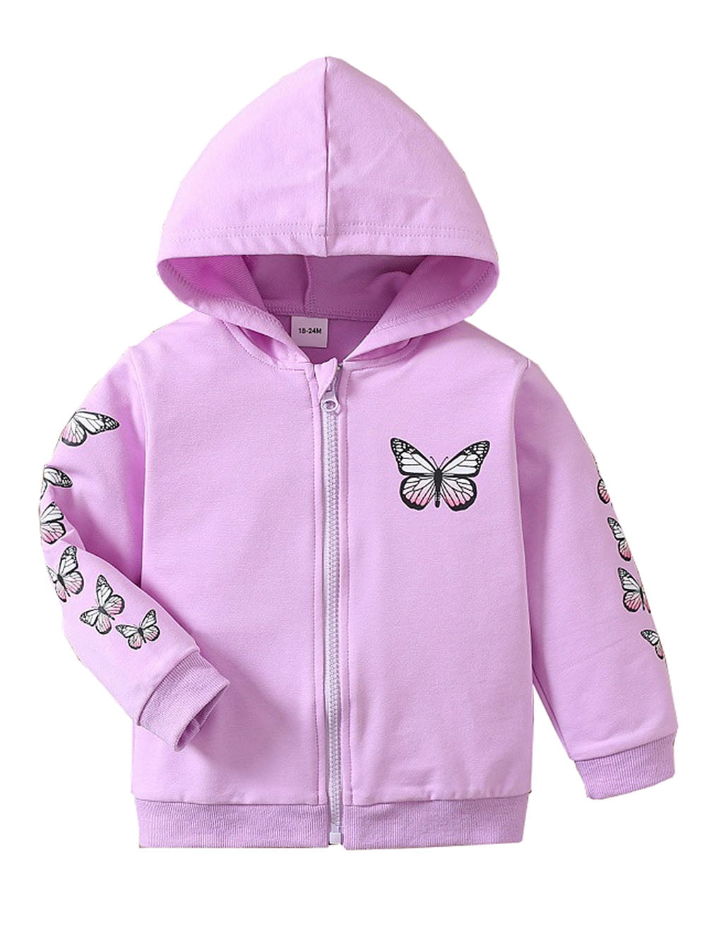 Spazoro Girls Hooded Sweatshirts, Love Print Soft & Comfy Fashion Long Sleeve Fall Winter Tops For Girls White Size 5 T