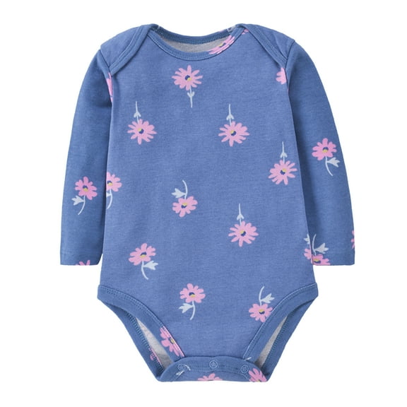 ENFLASH 100% Cotton Baby Bodysuit, Long Sleeve Bodysuits for Girls Infant Soft Clothes 0-6 Months