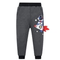 thumbnail image 1 of WIBACKER Kids Boys Active Sweatpants Athletic Joggers Fleece Jersey Knit Pants Cartoon Astronaut-4T, 1 of 10