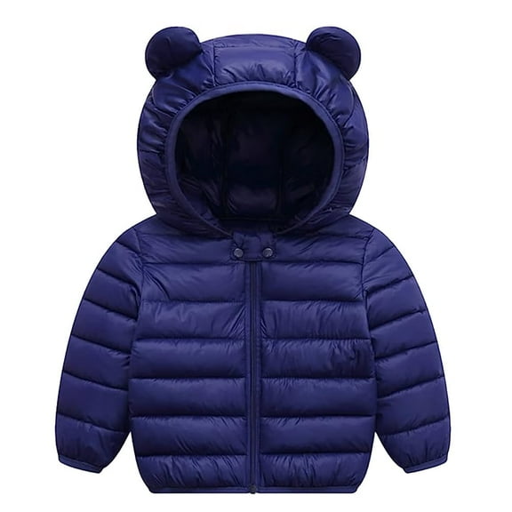 WIBACKER 2T 3T 4T 5T Winter Coat for Toddler Kid Baby Boy Girl Light Puffer Bear Hooded Down Jacket