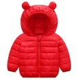 thumbnail image 1 of WIBACKER 2T 3T 4T 5T Winter Coat for Toddler Kid Baby Boy Girl Light Puffer Bear Hooded Down Jacket, 1 of 4