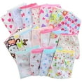 thumbnail image 1 of ATAIKU 3-12T Kids Baby Girls' 100% Cotton Brief Underwear Panties Random Color 6-Pack, 1 of 14