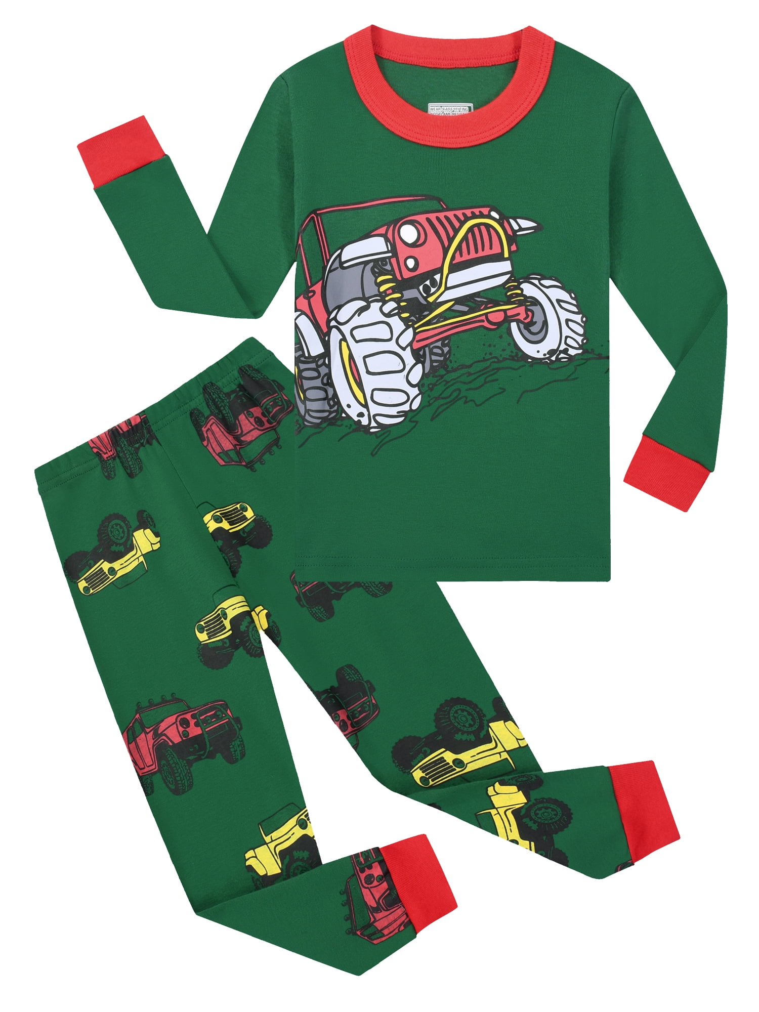 ENFLASH 38T Toddler and Little Boys Pajamas Sets 100 Cotton Kids Long