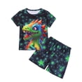thumbnail image 1 of ATAIKU 3D Printed Boys Summer Pajamas Set Kids PJs Tee and Shorts Jammies Set 3-12Y - Dinosaur, 1 of 8