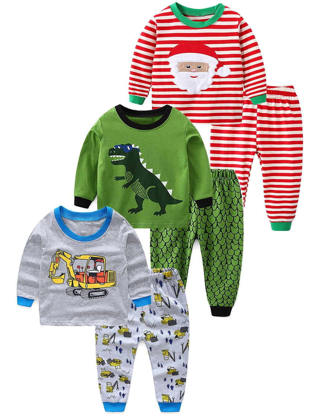 ENFLASH Baby 27Y Kids Boy Girl Toddler Santa Stripe Cotton Daily