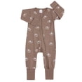thumbnail image 1 of ATAIKU Baby Boys 2 Way Zipper Footless Pajamas Cotton Long Sleeve Footed Romper with Mittens Sleep 'N Play, 1 of 9