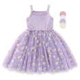 thumbnail image 1 of HWJAD Baby Girl Dresses Sleeveless Tulle Tutu Dress Toddler Summer Clothes Kids Birthday Party Outfit 3 Months-4 Years, 1 of 9
