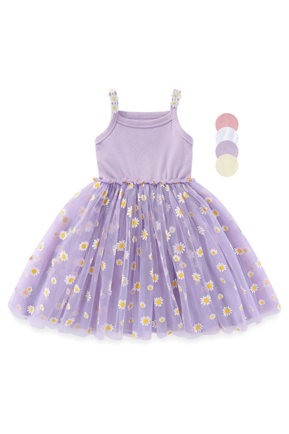 Baby Girl Dresses Sleeveless Tulle Tutu Dress Toddler Summer Clothes Kids Birthday Party Outfit 3 Months-4 Years