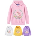 thumbnail image 1 of WIBACKER Cartoon Unicorn Hoodie for 2-10T Kids Child Girl Long Sleeve Hooded Pullover Sweatshirt Tops, 1 of 9