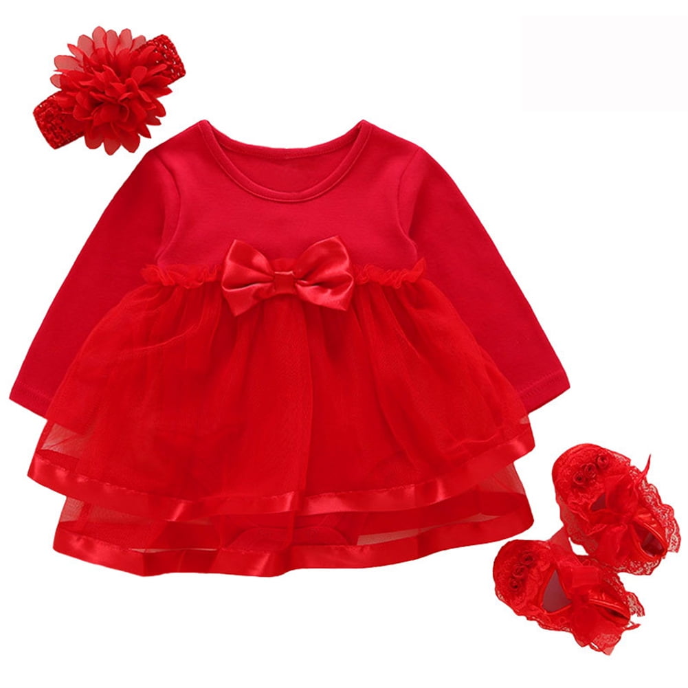 ENFLASH Infant Floral Romper Dress Newborn Baby Wedding Birthday Tutu